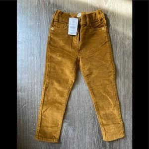 J.crew deep tan khaki corduroy pants toddler girls 4T